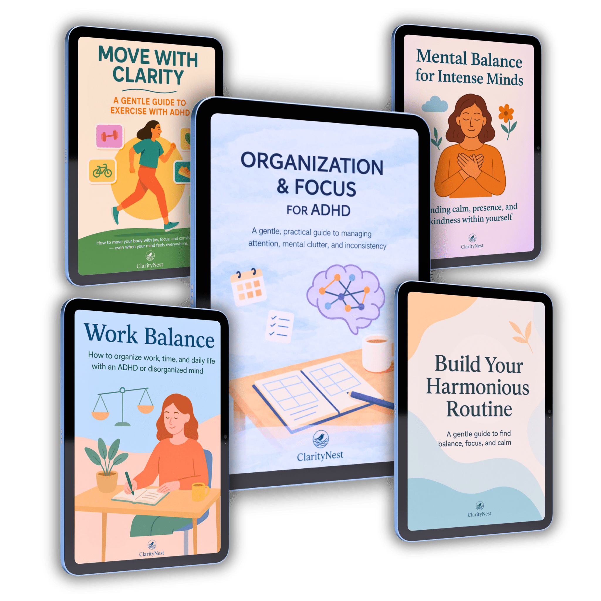 ClarityNest PLUS | MindFlow Planner (Digital + Printable) - ClarityNest